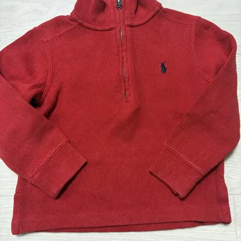 폴로 랄프로렌 레드 하프집업 니트 (2T-90)