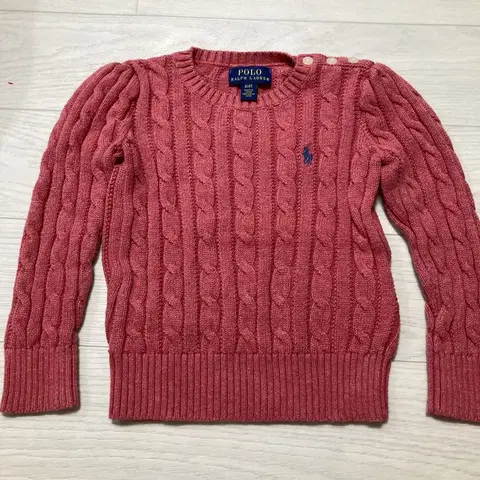 폴로 랄프로렌 걸즈 케이블 니트 (4T-110)