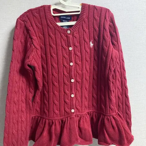랄프로렌 키즈 케이블 가디건 M (8/10) 150