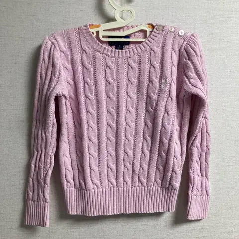 폴로 랄프로렌 핑크 케이블 니트 (5T-115)