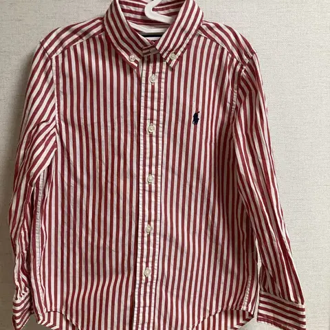 폴로 랄프로렌 스트라이프 셔츠 레드 (6T-120)