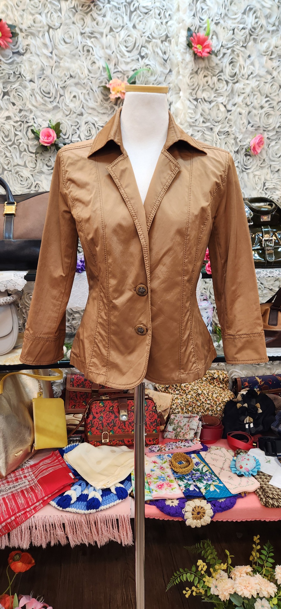 TRANS WORK 바스락 슬림핏 자켓 (55)