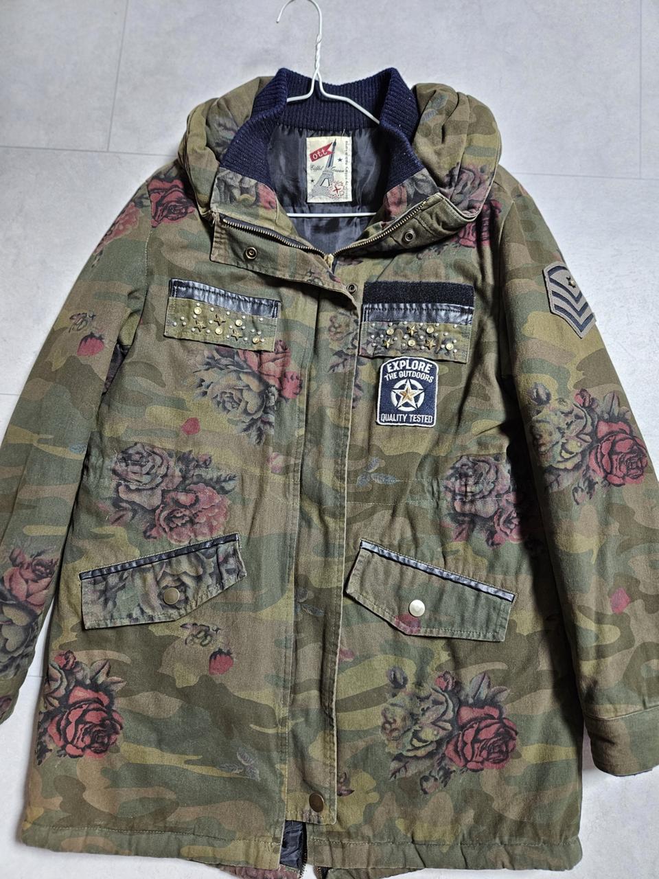 카모플라워 패턴이 매력적인 QLL 야상 점퍼  77