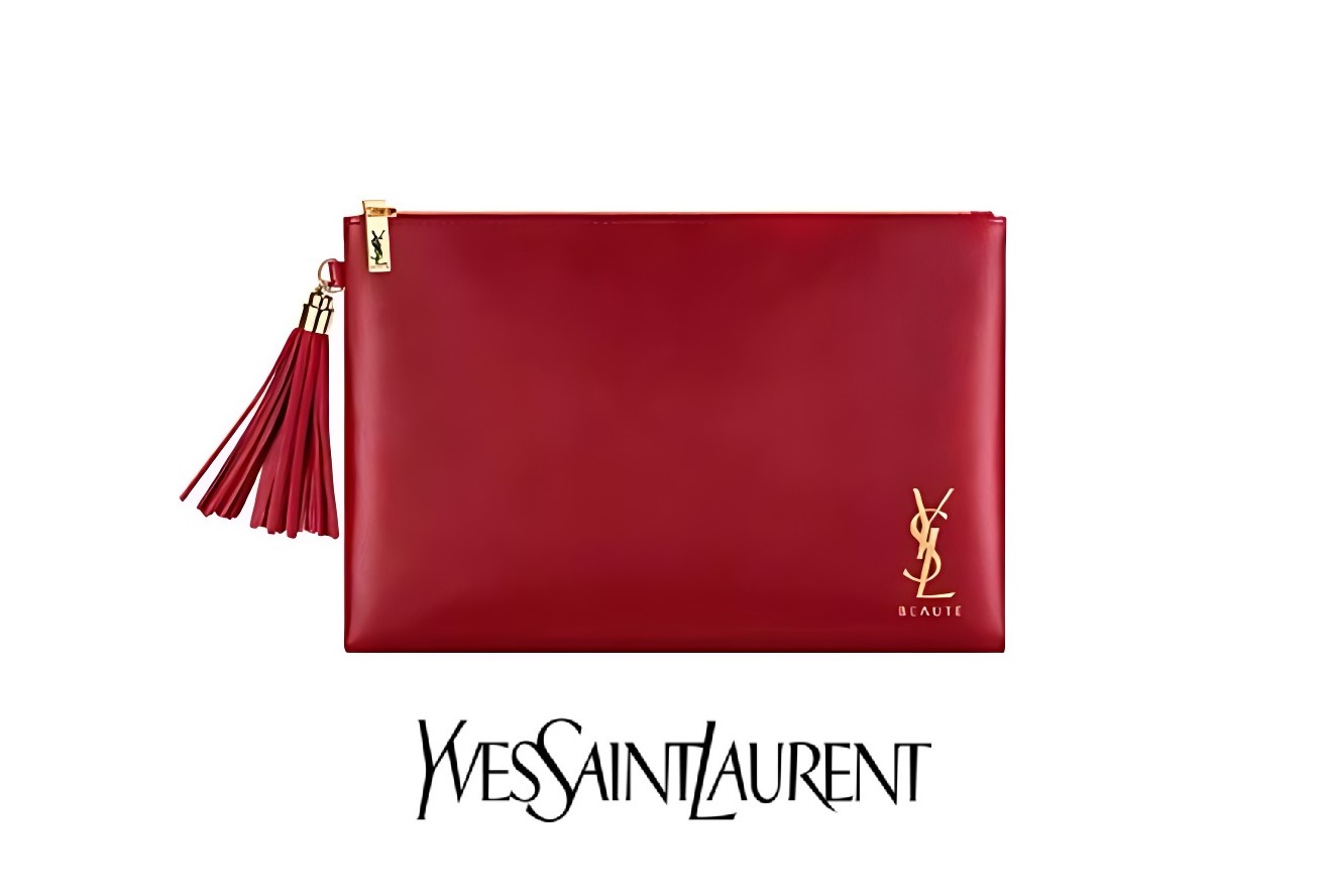 입생로랑 YSL 레드 테슬 파우치 (새제품)