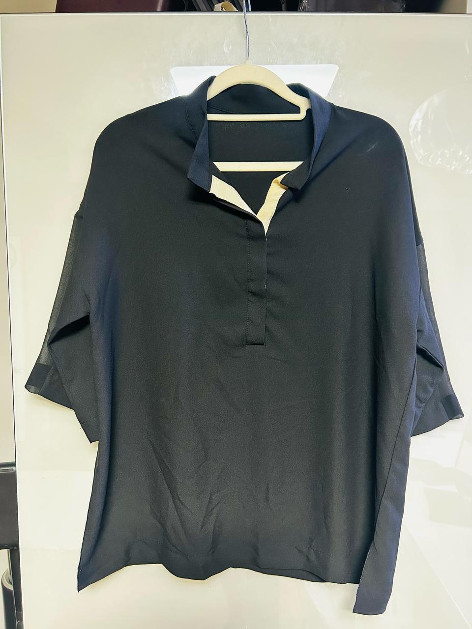 여성 블랙 블라우스 판매합니다.