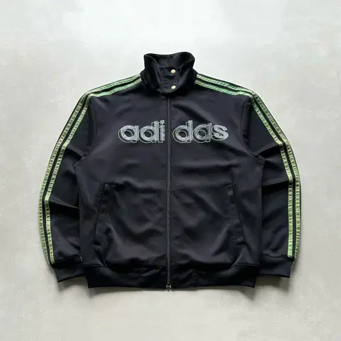 [L]아디다스 y2k 그린 블랙 트랙탑 져지
