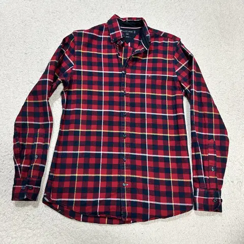 타미힐피거 셔츠 체크 xs