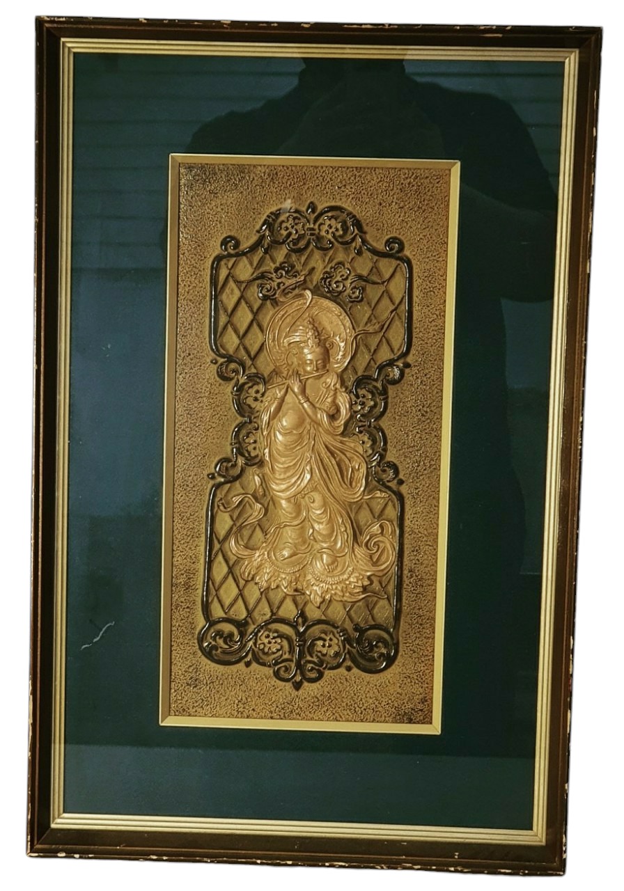 목조관음보살  부조가로20  세로41cm