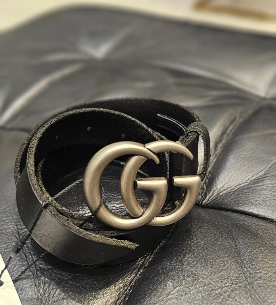 구찌 은장 GG 버클 벨트 100 새상품 정품