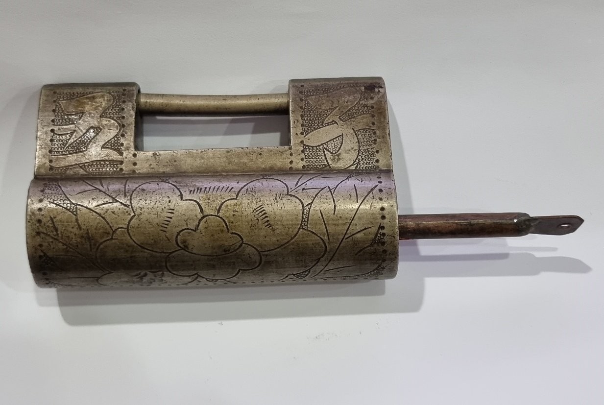 오자(五子)모란문 은&백동자물통조선시대