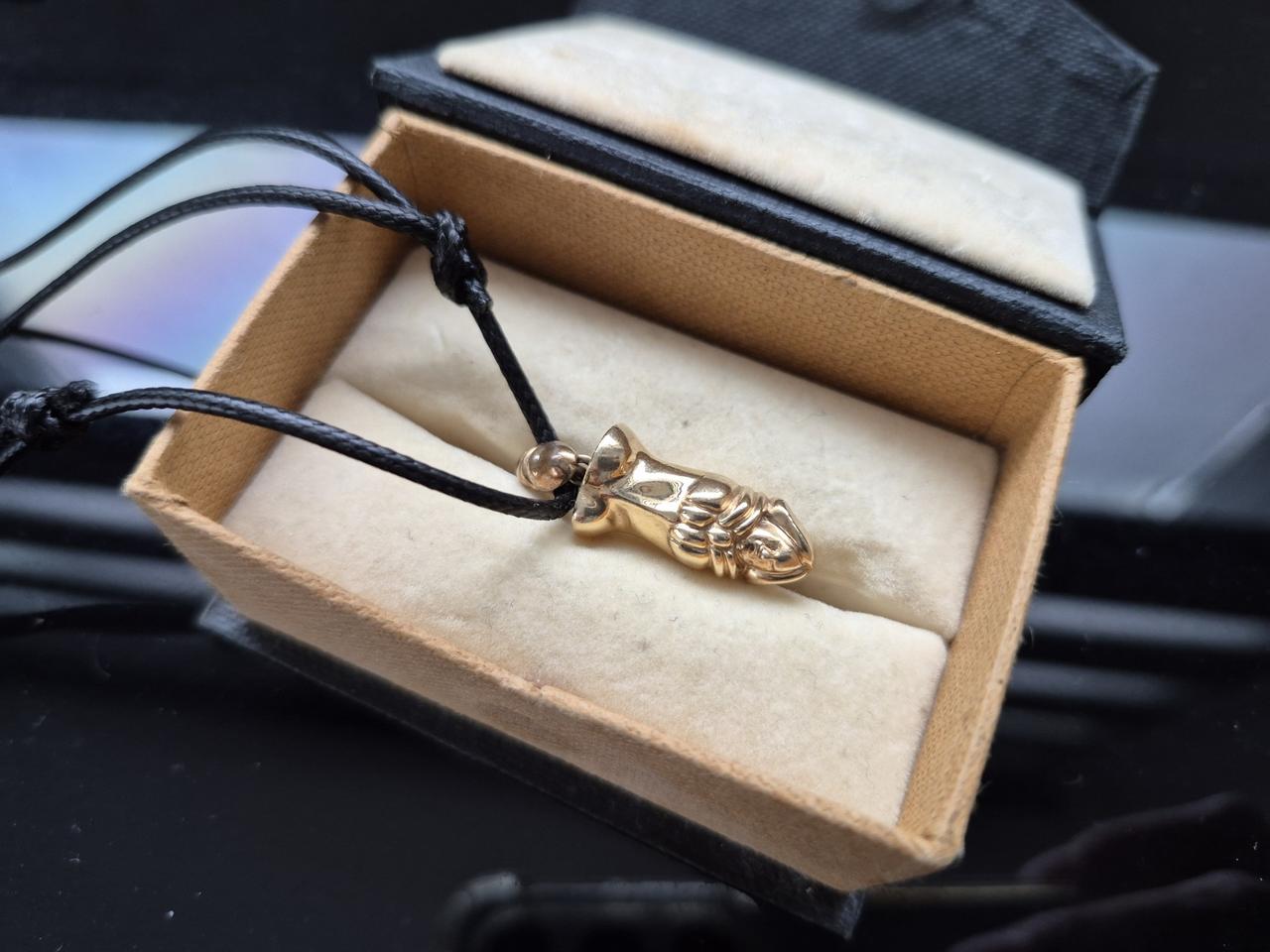 14k골드 챰스트랩목걸이