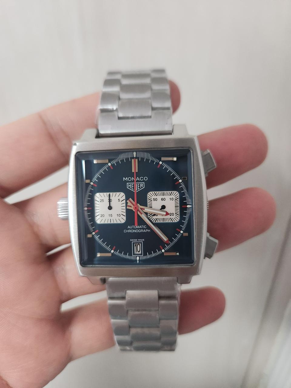 태그호이어 모나코 청판스틸