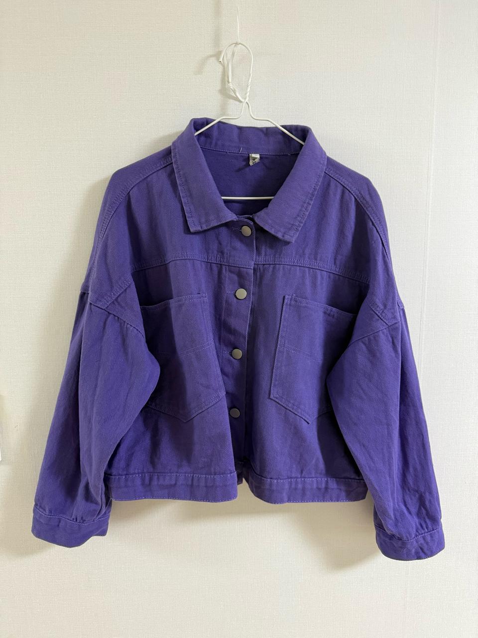 보라 청 자켓