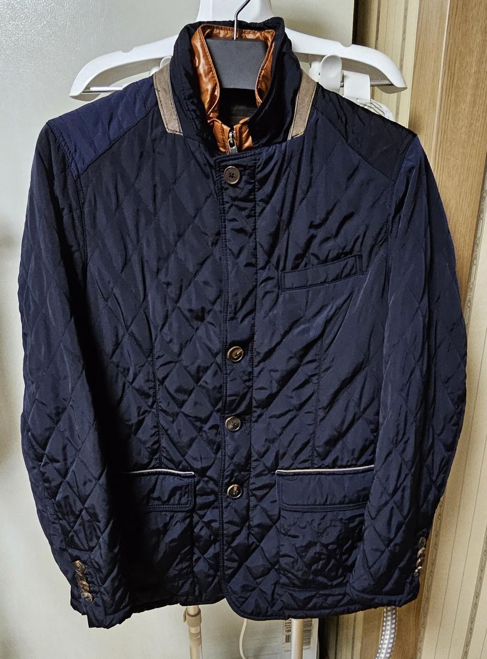 Massimo Dutti 퀼팅 자켓 M 네이비