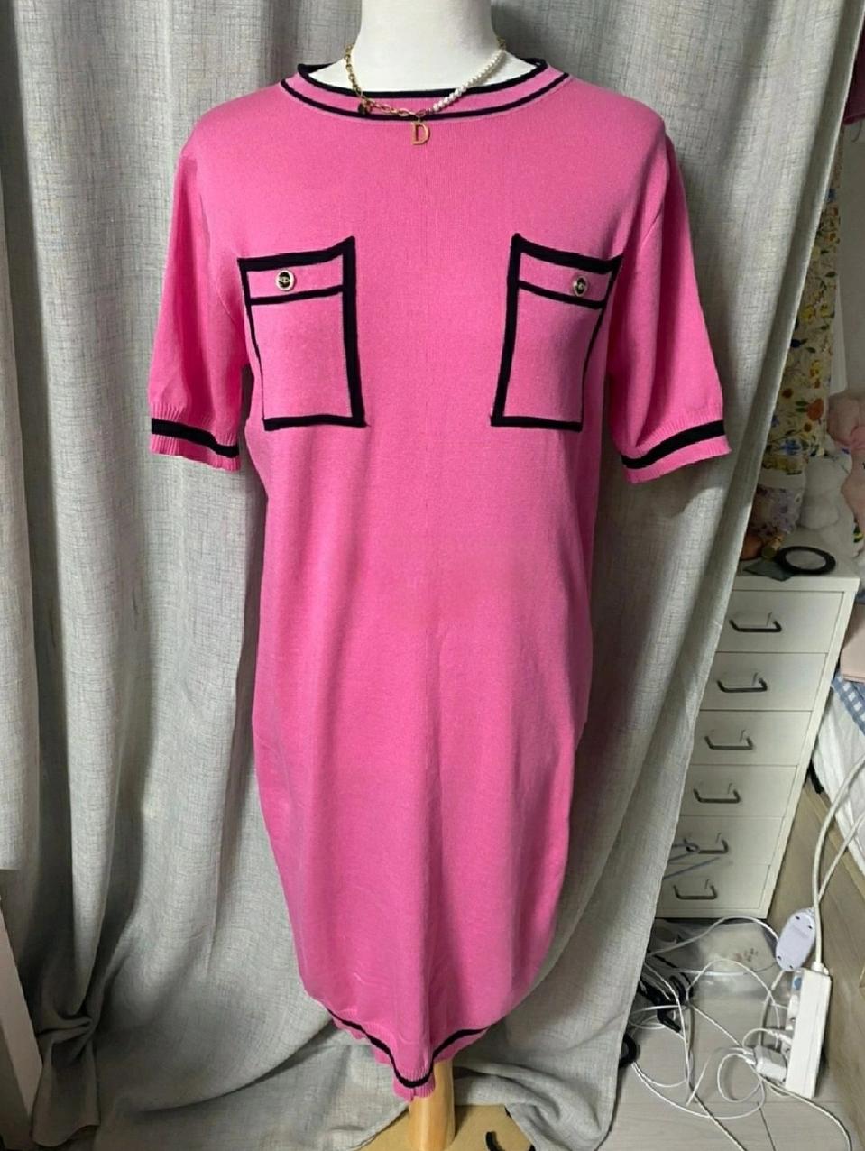 핑크니트원피스