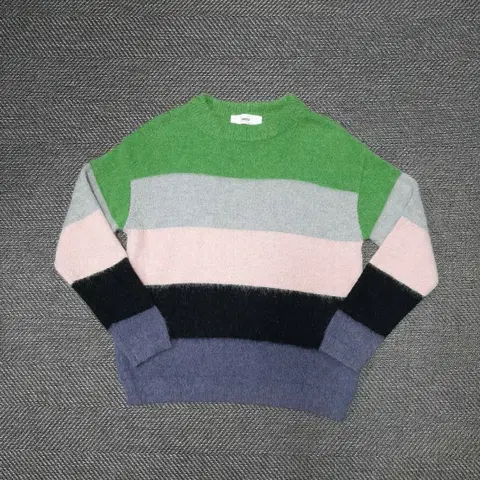 시에로 스트라이프 니트 오버핏 니트티