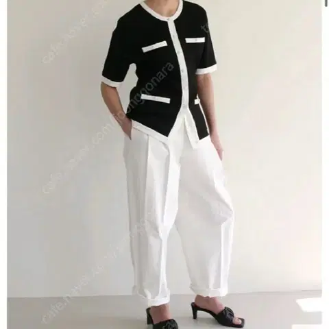 orr 오르 버튼 포인트 니트 자켓 가디건 -S