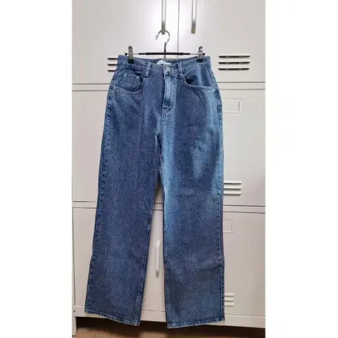 업타운홀릭 스트레이트 중청 데님 - M,long