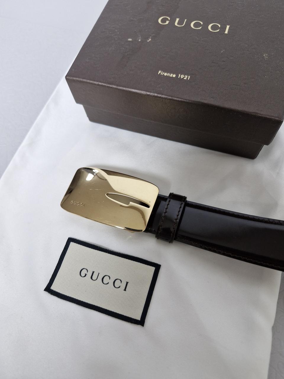 구찌 금장 여성벨트 정품