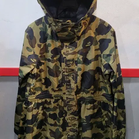 정품 베이프 카모플라쥬 여성 후드 바람막이