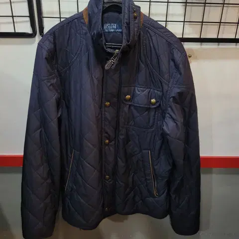 정품 폴로랄프로렌 포켓 퀄팅자켓