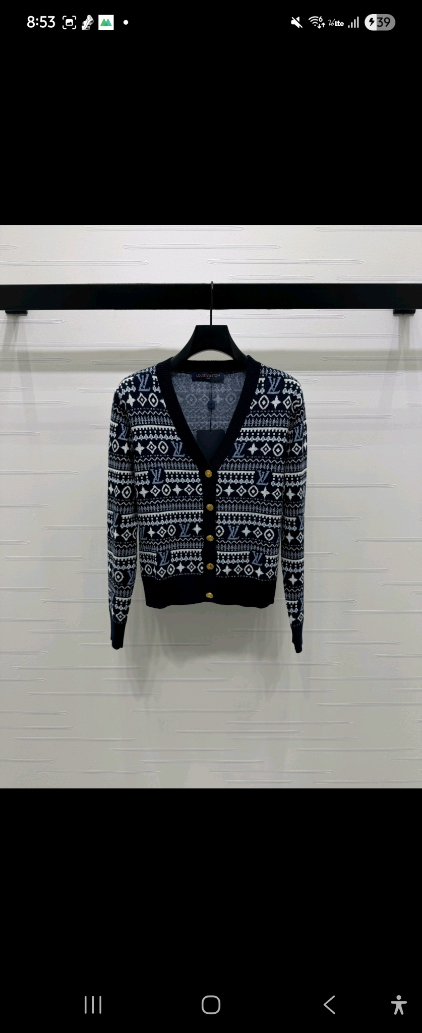 새상품 루이비통 가디건 m-사이즈 주문가능
