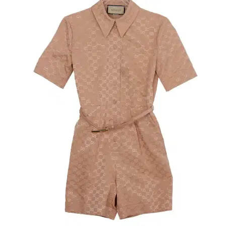 구찌 GG 로고 롬퍼 점프수트