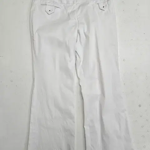 지방시 화이트 부츠컷 면바지