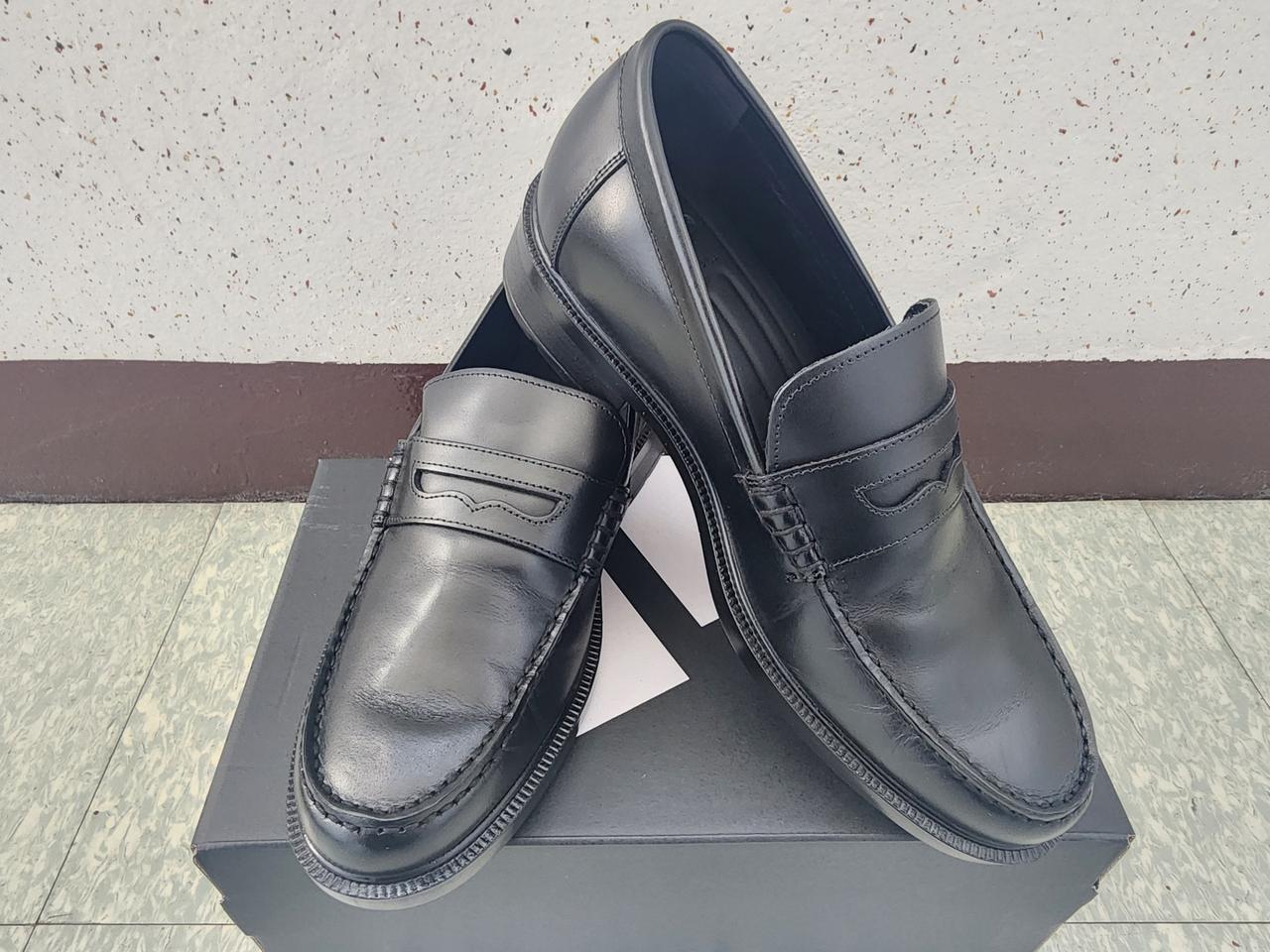 탠디 TANDY 남성용 소가죽 블랙 로퍼 슬립온-265