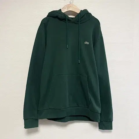 라코스테 로고 패치 드로스트링 남녀공용 후디 티셔츠 95