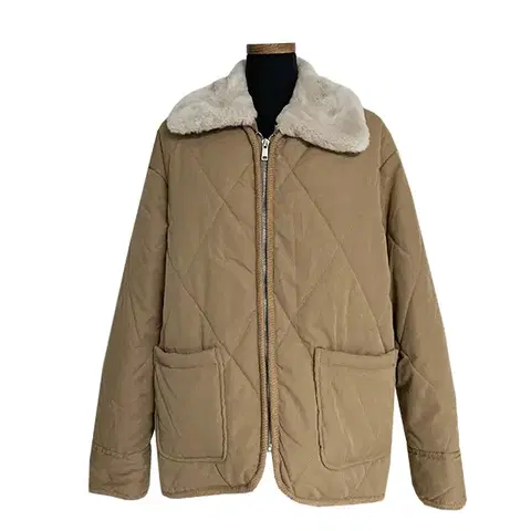 반에이크 퀼팅 카라퍼 패딩 자켓 F