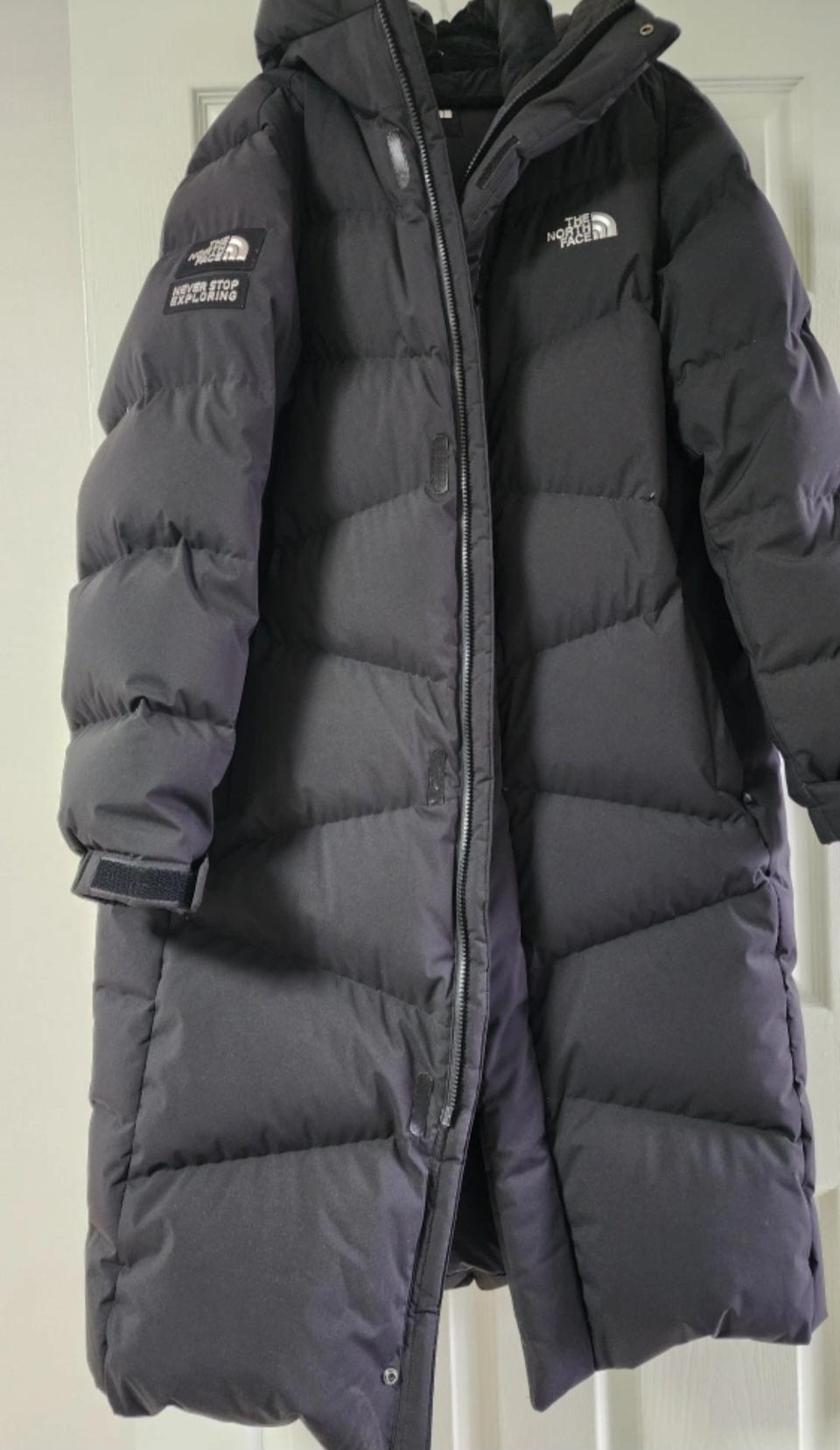 노스페이스 롱패딩 110사이즈 팝니다