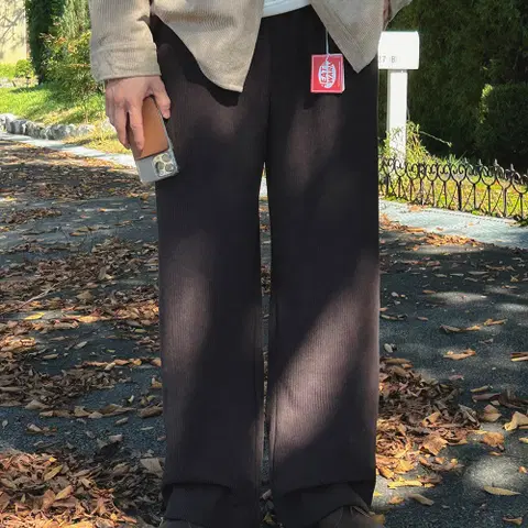 1+1 [남여공용]기본와이드 기모골덴팬츠(4color,M~XL)