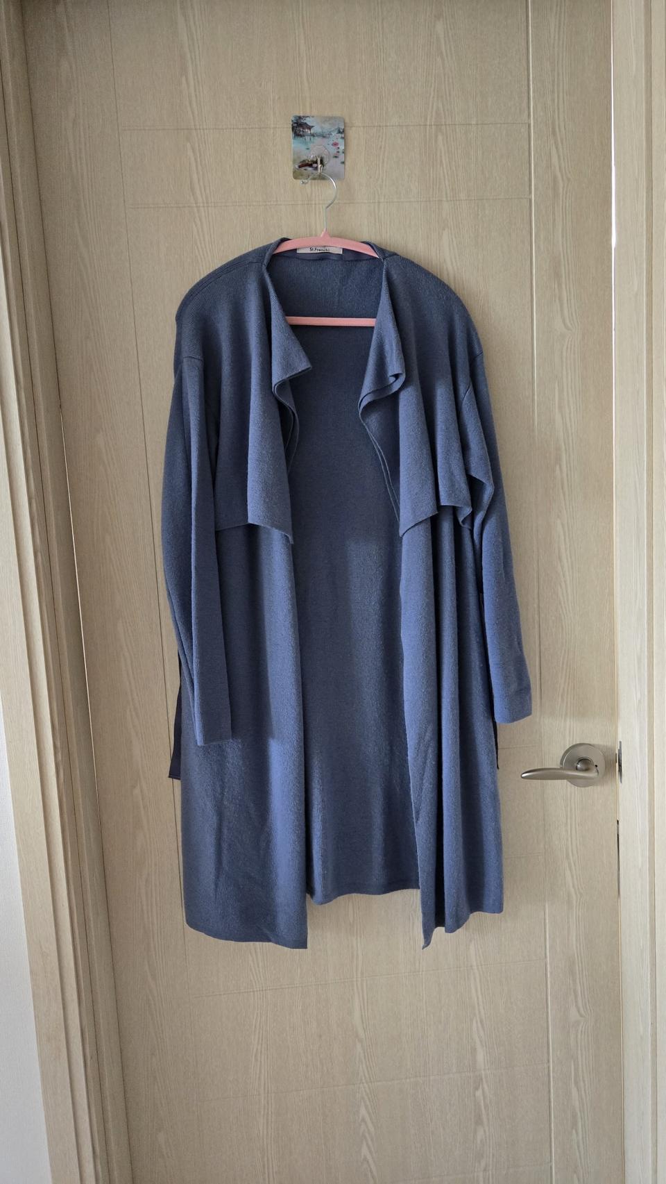 니트 가디건 77~88 소라색