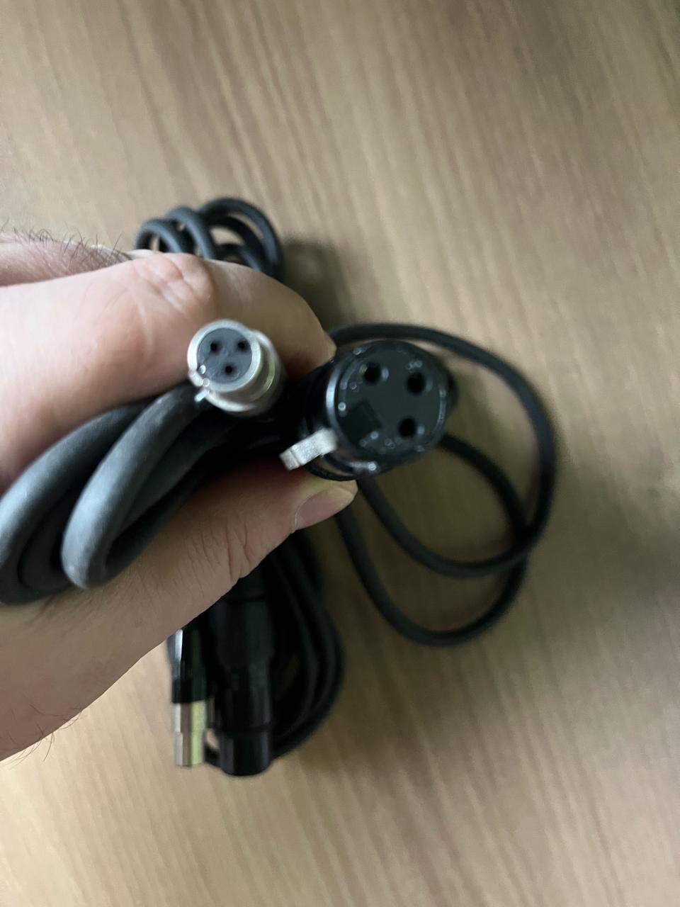 미니 XLR 3핀 남성 - XLR 3핀 여성 오디오 케이블