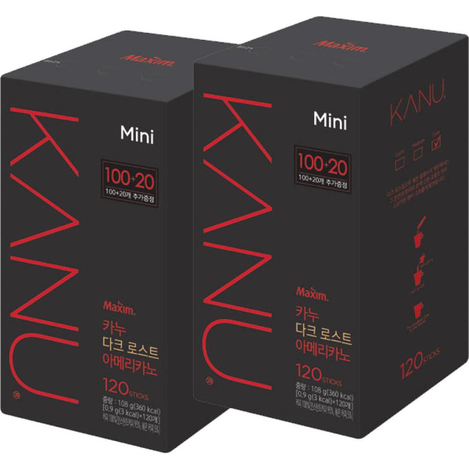 카누 미니 다크로스트 240개 맥심 아메리카노 커피