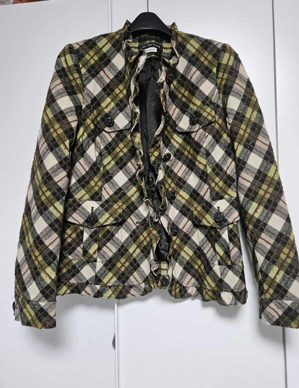 (새상품) 안혜영(Ahn Hae Young) 체크 자켓 (66)