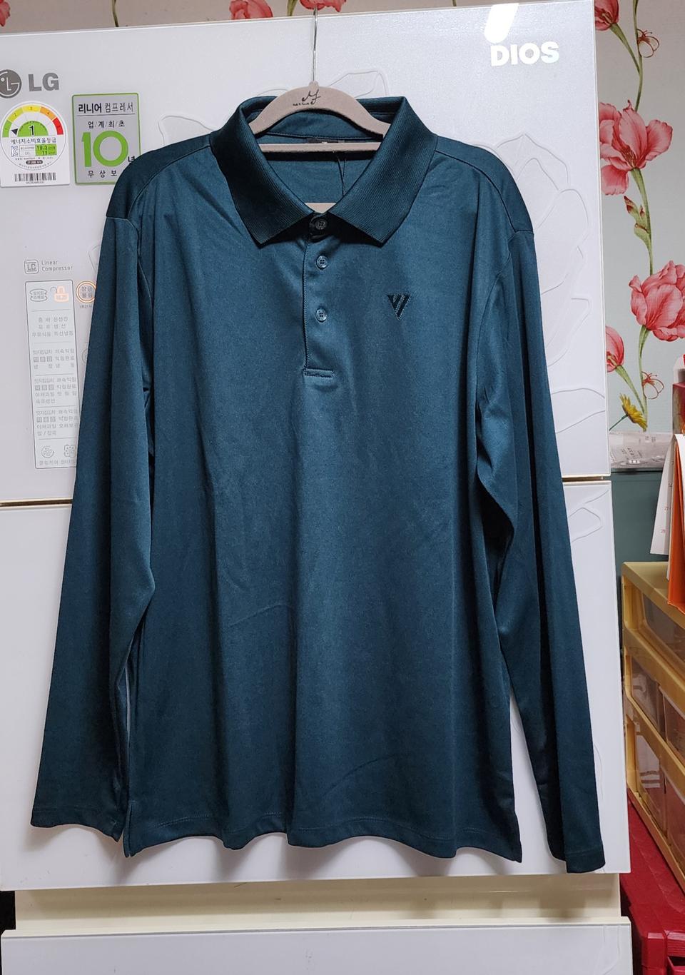 [새것/105-110]브이시즌골프 남성긴팔티셔츠/봄가을카라티