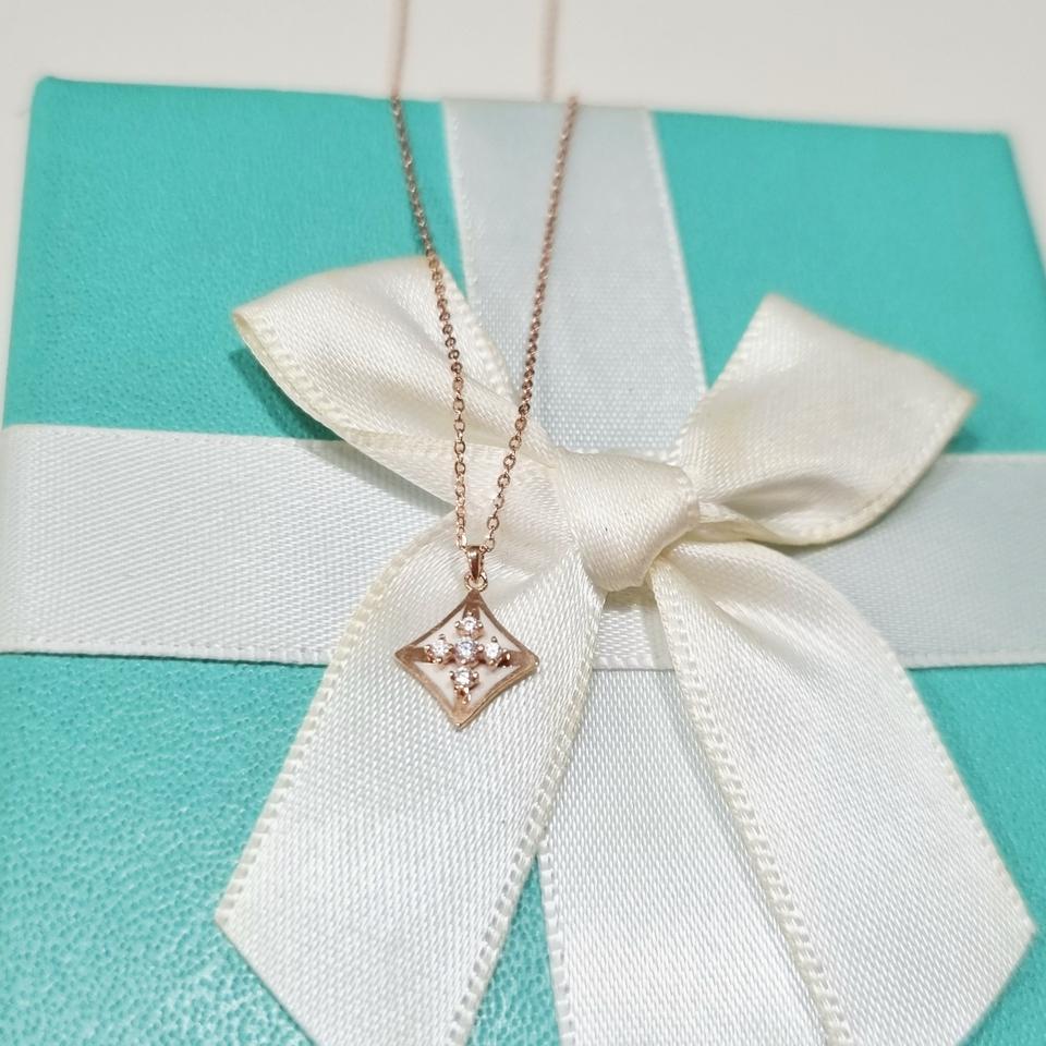 특가)14k화이트 에폭시 목걸이 핑크골드