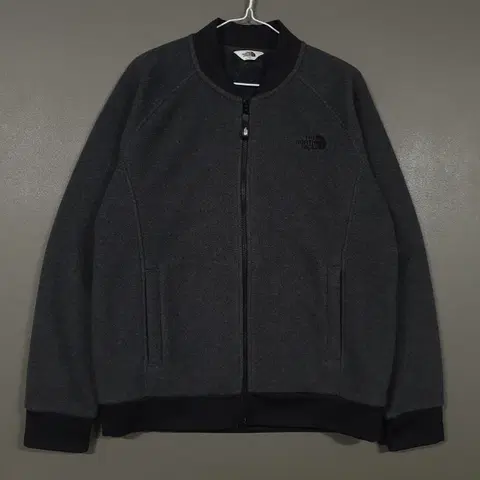 L (100) 노스페이스 파고 집업 다크그레이 보아털 후리스 플리스 자켓