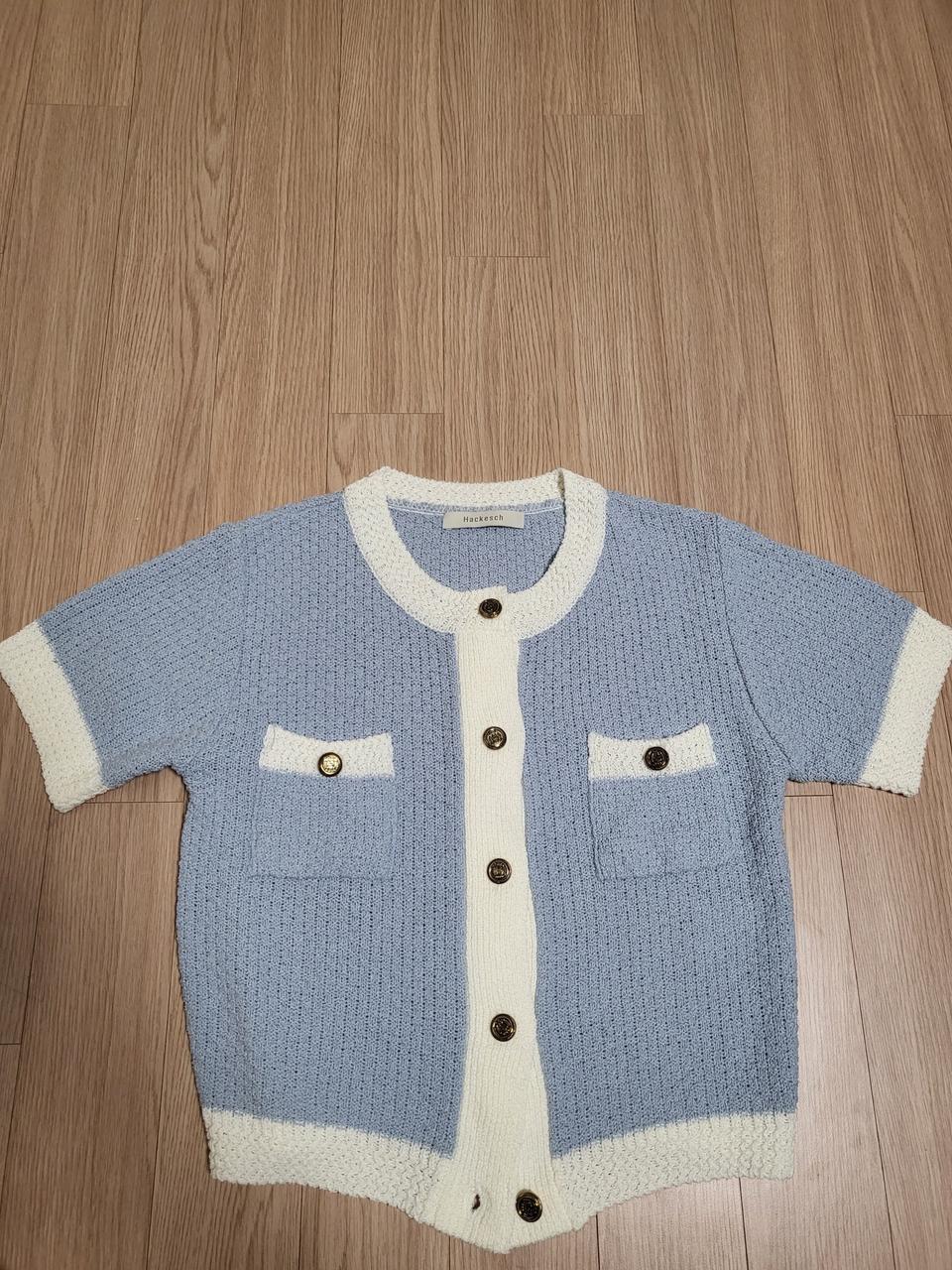 하케쉬 니트 반팔 자켓