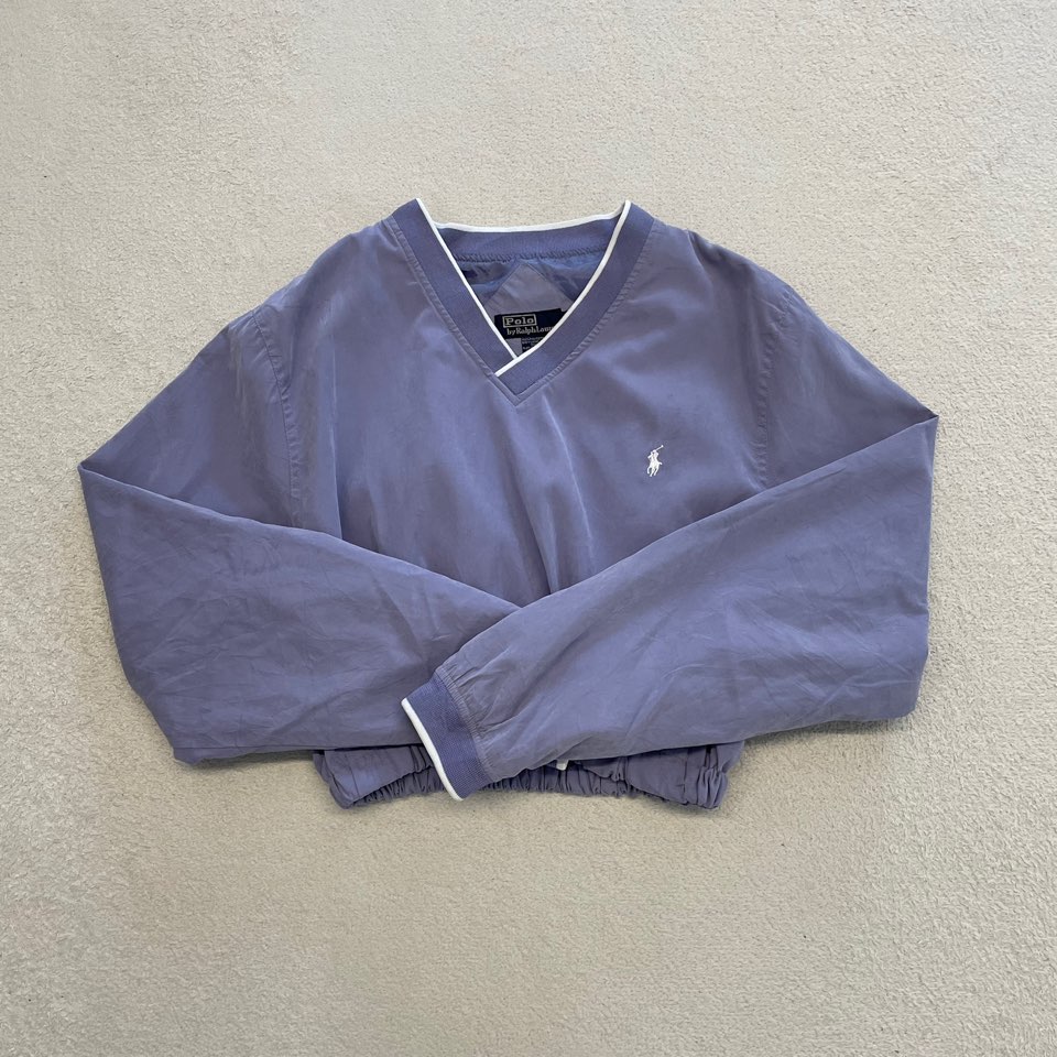 폴로 여성 리메이크 크롭 웜업 빈티지 김코디