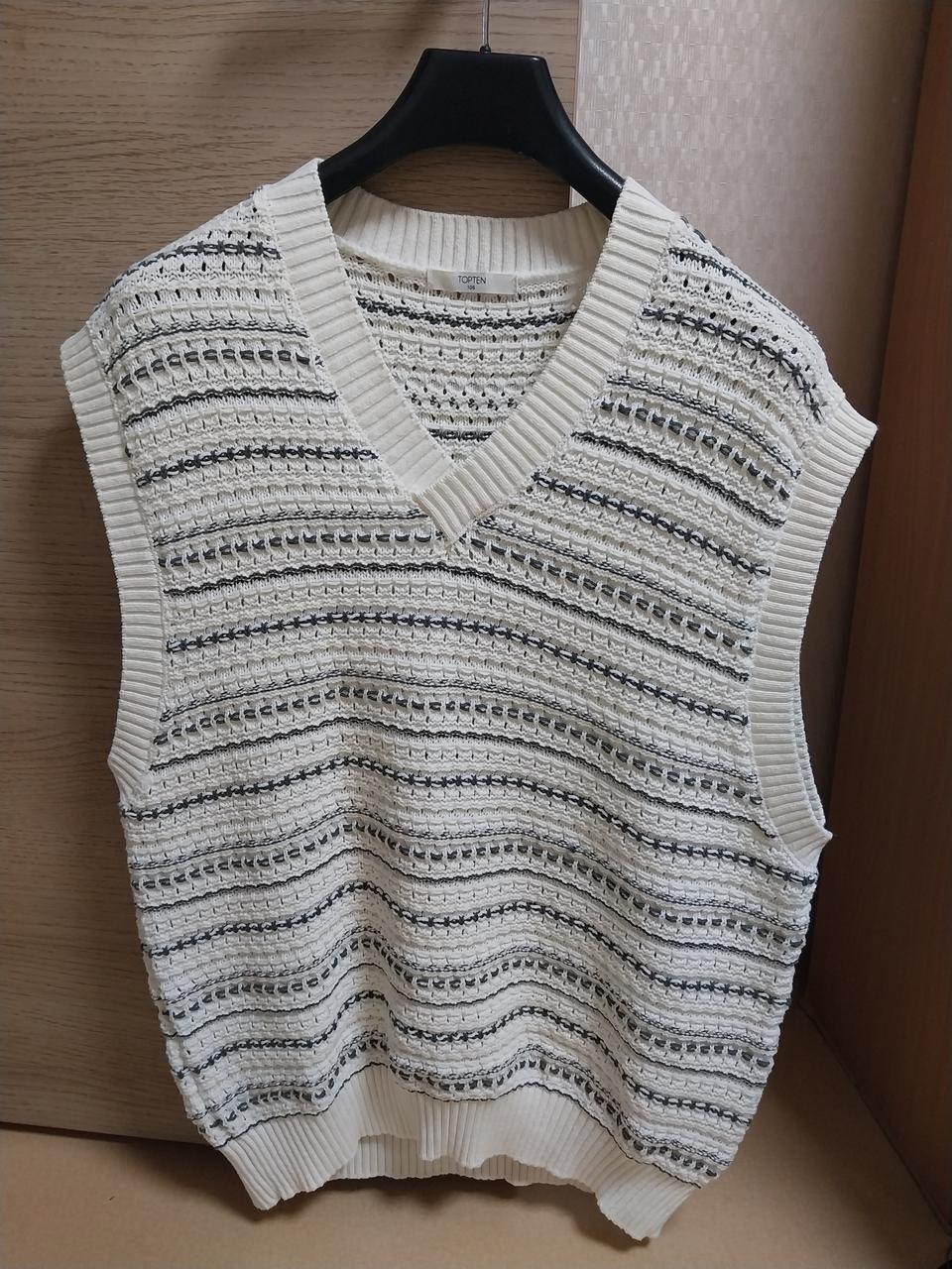 탑텐 니트 보온 조끼