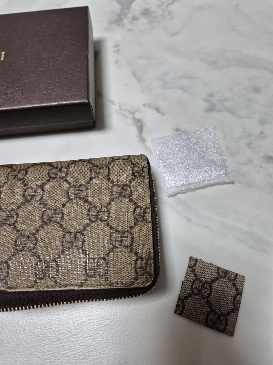 (정품)구찌 지퍼 장지갑