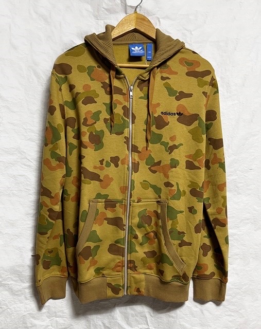 새상품 아디다스 카모 기모 후드 집업 100 실 105 정도