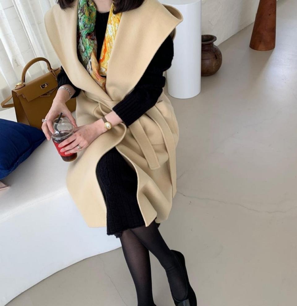 르꼬르망(le cormang) 핸드메이드 후드 베스트