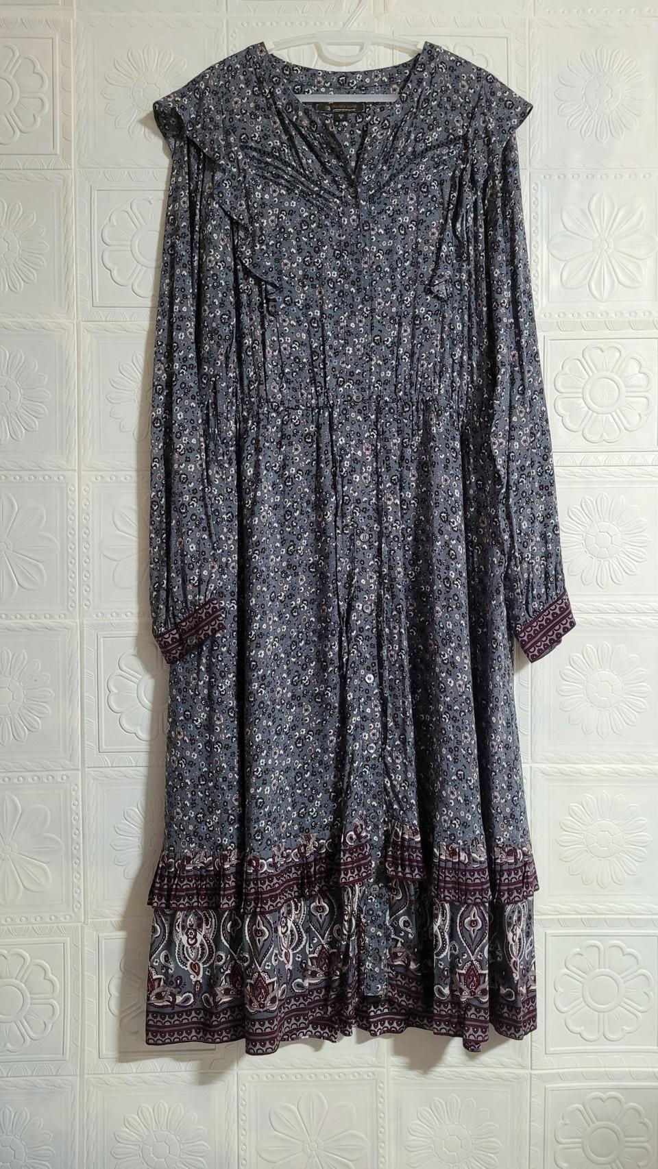 써스데이아일랜드 풀오픈 롱 원피스