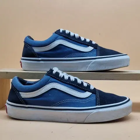 반스 올드스쿨 네이비 스니커즈 230.