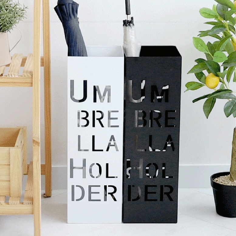 심플사각 메탈 우산꽂이/ NUQ006