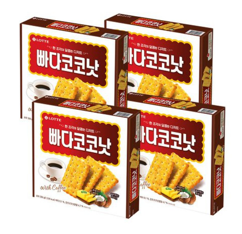 빠다코코낫 오리지날 300g 4개 롯데 과자